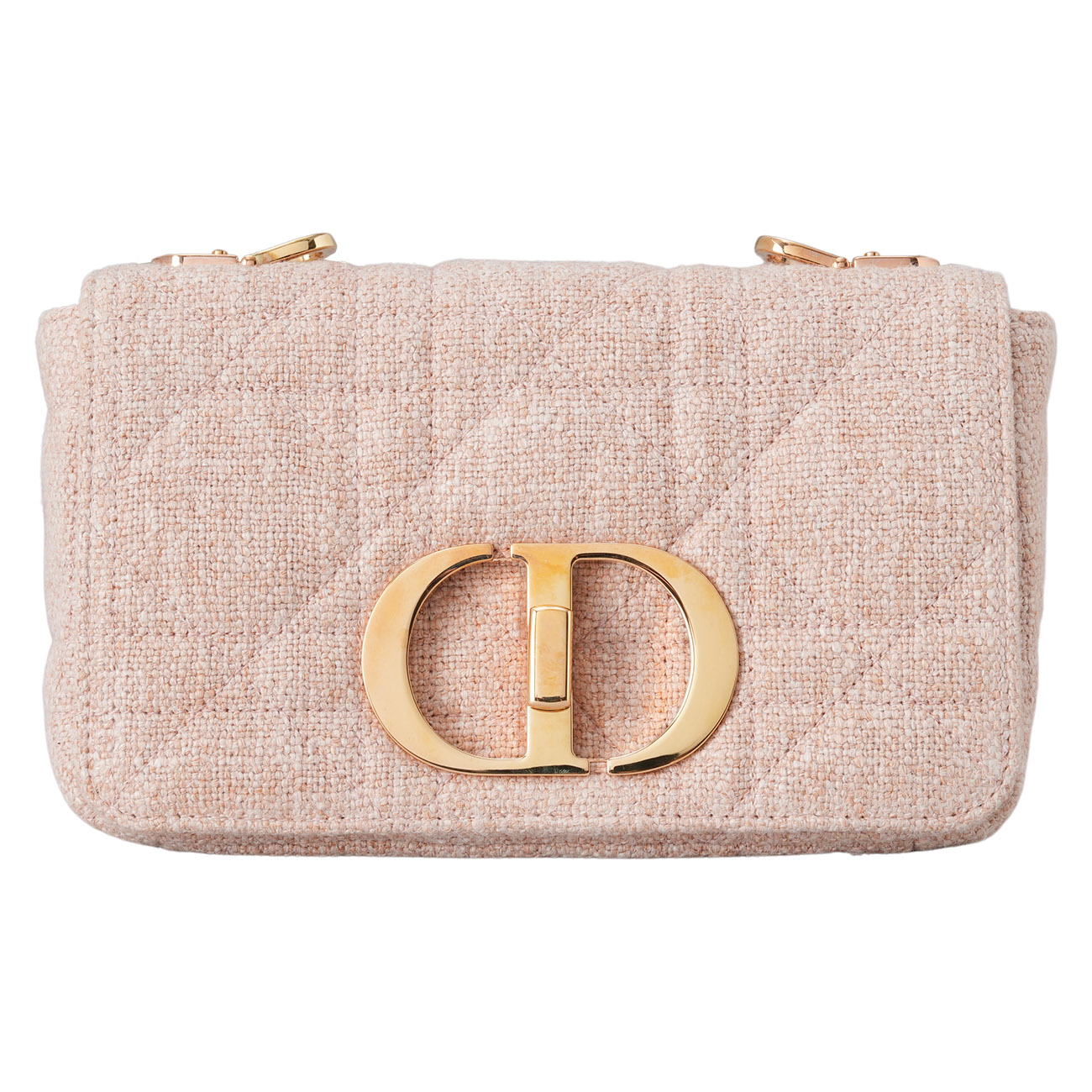 CHRISTIAN DIOR(USED)디올 트위드 카로 백 미듐